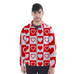 Background-card-checker-chequered Men s Windbreaker by Pakrebo