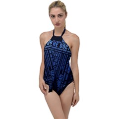 The Doctor Tardis Go With The Flow One Piece Swimsuit by danenraven