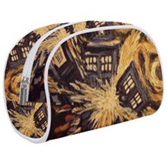 Brown And Black Abstract Painting Doctor Who Tardis Vincent Van Gogh Make Up Case (medium) by danenraven