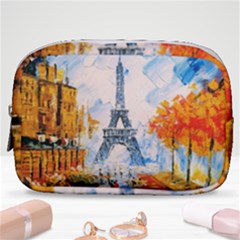 Eiffel Tower Landmark Architecture  Artistic Make Up Pouch (small) by danenraven