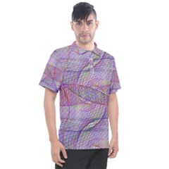 Purple Background Abstract Pattern Men s Polo Tee by Wegoenart