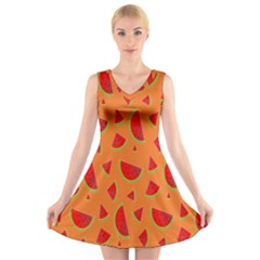 Fruit 2 V-neck Sleeveless Dress by nateshop