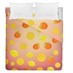 Fruits-gradient,orange Duvet Cover Double Side (queen Size) by nateshop