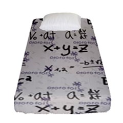 Pattern Wallpaper Math Formula Albert Einstein Fitted Sheet (single Size) by danenraven