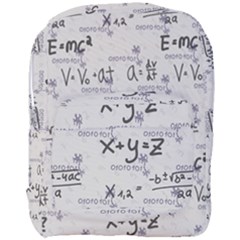 Pattern Wallpaper Math Formula Albert Einstein Full Print Backpack by danenraven