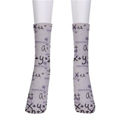 Pattern Wallpaper Math Formula Albert Einstein Crew Socks by danenraven