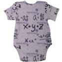 Pattern Wallpaper Math Formula Albert Einstein Baby Short Sleeve Onesie Bodysuit View2