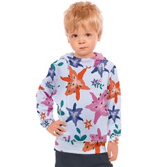 Flowers-5 Kids  Hooded Pullover by nateshop