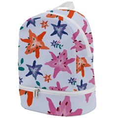 Flowers-5 Zip Bottom Backpack by nateshop