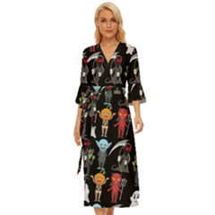 Halloween Midsummer Wrap Dress by nateshop