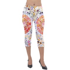 Internet Data Storage Online Lightweight Velour Capri Leggings  by Wegoenart