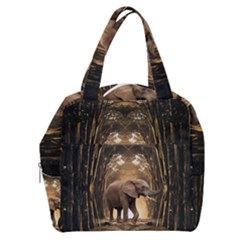 Sculpture Travel Outdoor Nature Elephant Boxy Hand Bag by Wegoenart