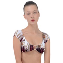 Christmas Figures 11 Cap Sleeve Ring Bikini Top by artworkshop