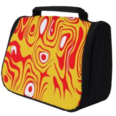 Red-yellow Full Print Travel Pouch (big) by nateshop