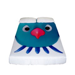 Fantasy 3d Bird Illustration 2 Fitted Sheet (full/ Double Size) by dflcprintsclothing