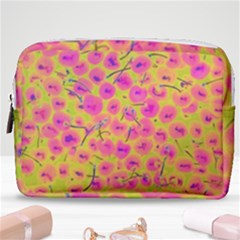 Cherries Fruit Food Neon Texture Fluorescent Make Up Pouch (medium) by Wegoenart