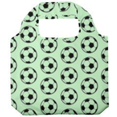 Pattern Ball Soccer Background Foldable Grocery Recycle Bag by Wegoenart