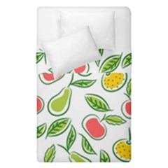 Fruit Fruits Food Illustration Background Pattern Duvet Cover Double Side (single Size) by Ravend