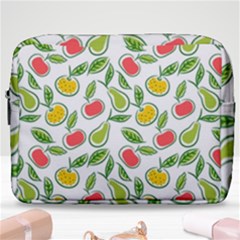 Fruit Fruits Food Illustration Background Pattern Make Up Pouch (large) by Ravend