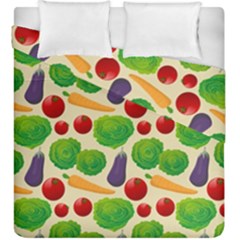 Food Illustration Pattern Texture Duvet Cover Double Side (king Size) by Ravend