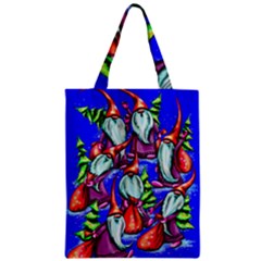 Merry Christmas Zipper Classic Tote Bag by Ravend