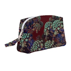 Art 3d Mandelbulb Mandelbrot Fractal Graphic Wristlet Pouch Bag (medium) by danenraven