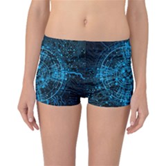 Network Circuit Board Trace Boyleg Bikini Bottoms by Ravend