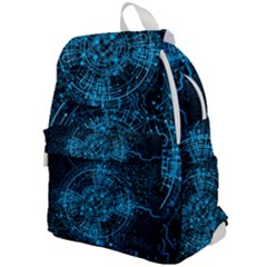 Network Circuit Board Trace Top Flap Backpack by Ravend