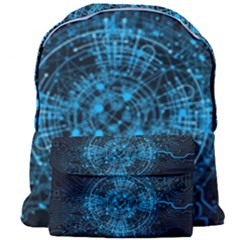 Network Circuit Board Trace Giant Full Print Backpack by Ravend