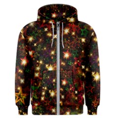 Christmas Xmas Stars Star Advent Background Men s Zipper Hoodie by Ravend