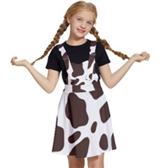 Cow Spots Brown White Kids  Apron Dress by ConteMonfrey