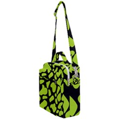 Neon Green Cow Spots Crossbody Day Bag by ConteMonfrey