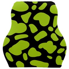 Neon Green Cow Spots Car Seat Velour Cushion  by ConteMonfrey