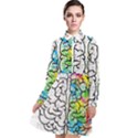 Brain Mind Psychology Idea Drawing Long Sleeve Chiffon Shirt Dress View1