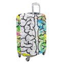 Brain Mind Psychology Idea Drawing Luggage Cover (Small) View2