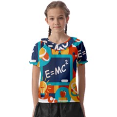 Natural Science Physics Laboratory Formula Kids  Frill Chiffon Blouse by danenraven