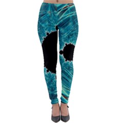 Mandelbrot Apple Fractal Abstract Lightweight Velour Leggings by Wegoenart