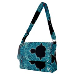 Mandelbrot Apple Fractal Abstract Full Print Messenger Bag (m) by Wegoenart