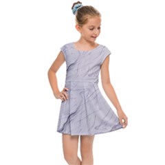 Marble Background Marble Pattern Kids  Cap Sleeve Dress by Ravend