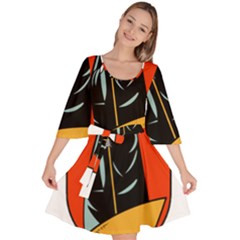 Halloween Velour Kimono Dress by Sparkle