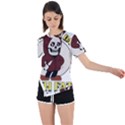 Halloween Asymmetrical Short Sleeve Sports Tee View1