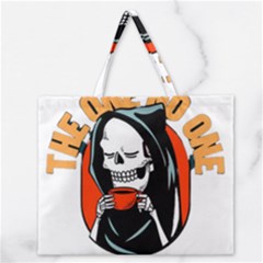 Halloween Zipper Large Tote Bag by Sparkle