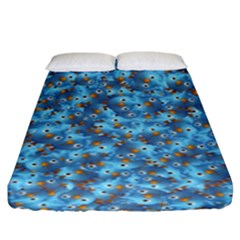 Angry Baby Chicken Illustration Random Pattern Fitted Sheet (king Size) by dflcprintsclothing