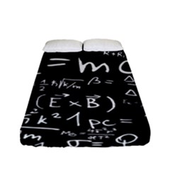 Science Einstein Formula Mathematics Physics Fitted Sheet (full/ Double Size) by danenraven