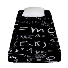 Science Einstein Formula Mathematics Physics Fitted Sheet (single Size) by danenraven