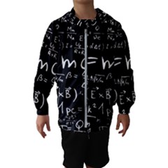 Science Einstein Formula Mathematics Physics Kids  Hooded Windbreaker by danenraven