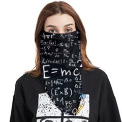 Science Einstein Formula Mathematics Physics Face Covering Bandana (triangle) by danenraven