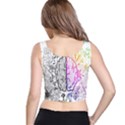 Anatomy Brain Head Medical Psychedelic  Skull Crop Top View3