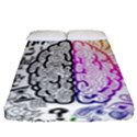 Anatomy Brain Head Medical Psychedelic  Skull Fitted Sheet (Queen Size) View1