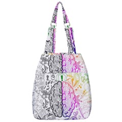 Anatomy Brain Head Medical Psychedelic  Skull Center Zip Backpack by danenraven